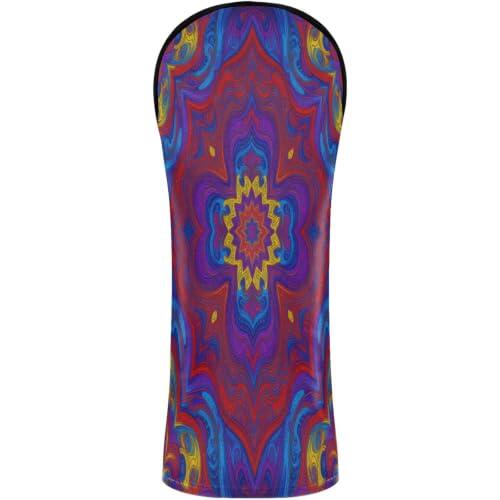 Fundas para cabeza de golf con etiquetas de números para conductor, maderas e híbrido, bohemio, australiano, aborigen, ilustración abstracta