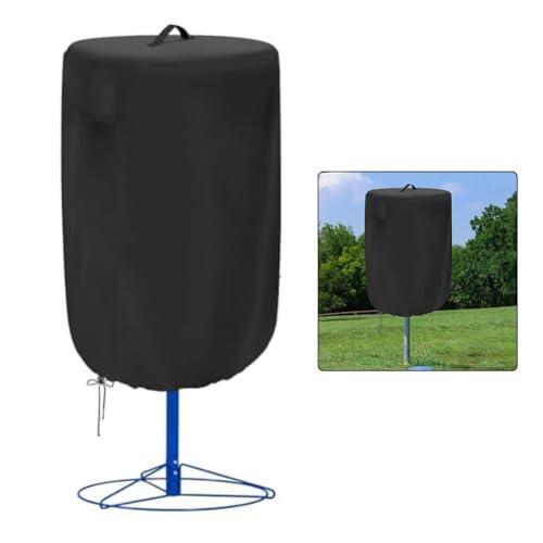 Risveglio Cubierta impermeable para cesta de disco de 66 cm de profundidad x 89 cm de alto, para tela Oxford resistente con protección UV para protección y asa superior, almacenamiento ajustable al