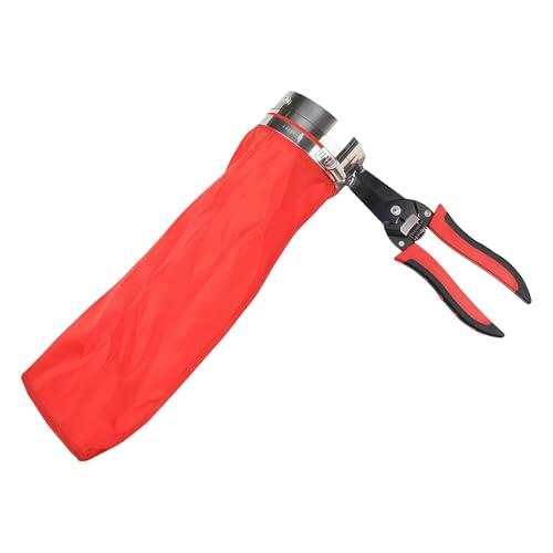 Cosechadoras de frutas, herramienta de recolección de jardín, recolectores de frutas con mango de PVC, durabilidad, acero inoxidable, capacidad de construcción, bolsa de acero