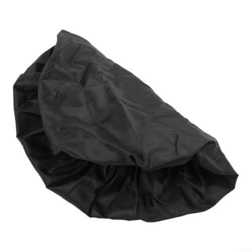 Belnotelt Cubierta de lluvia para sillín de bicicleta al aire libre, protector de asiento de bicicleta impermeable, ajuste elástico para ciclismo al aire libre, negro, plata, doble cara, reutilizable