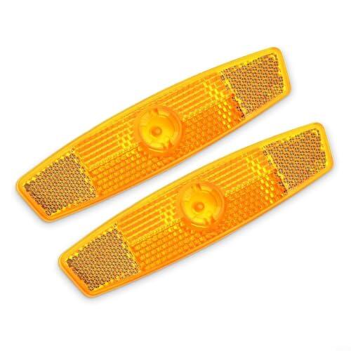 Honseadek Reflectores de radios de bicicleta, película de alto brillo, accesorios de seguridad para ciclismo nocturno en ruedas de alambre de acero, resistente a la intemperie, fácil instalación, no