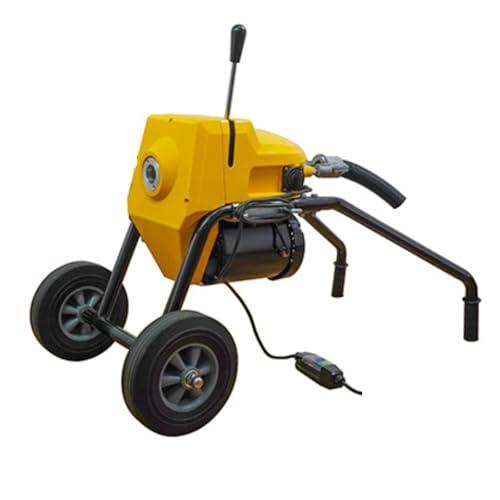 Potente máquina de dragado eléctrico para una limpieza eficiente de tuberías de alcantarillado al aire libre, capacidad de limpieza de alto rendimiento, utilidad móvil para un mantenimiento rápido