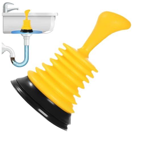 Sink Plunger - Small Cleaning Tub Drain Unblocking Tool,