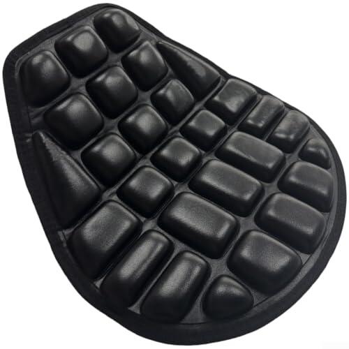Cojín de gel para asiento de motocicleta, almohadilla de alivio de presión con base antideslizante para protección contra el calor en verano, accesorio para bicicleta de turismo, 40 x 38 cm (A)