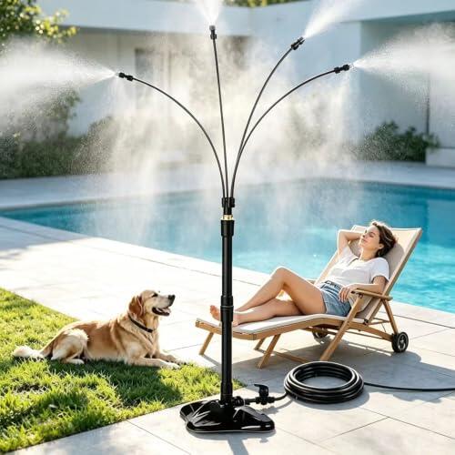 Solución eficiente para refrescar espacios exteriores: Pulverizadores de pie Shengou
