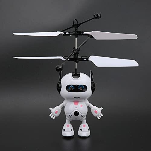 Stylebest Juguete Robot de Inducción Control Manual de Carga USB Lindo y Exquisito para Niños Juego en Interiores Blanco 1 Unidad (Robot Blanco)