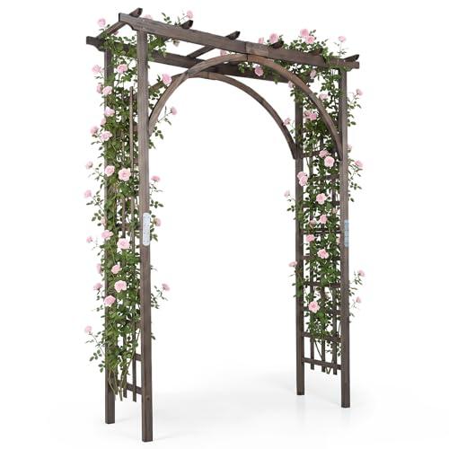 Transforma tu jardín: Análisis completo del arco de madera Costway