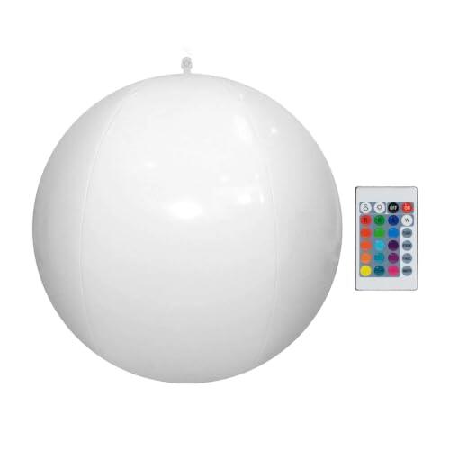 Ilumina tus fiestas nocturnas con la pelota de playa LED flotante