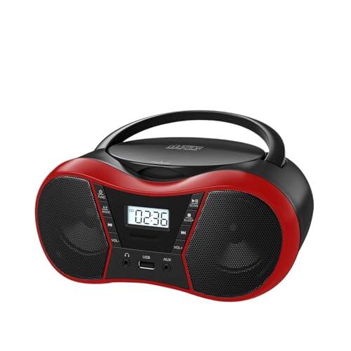 El renacimiento del formato físico: análisis del reproductor de CD Ailan en color rojo