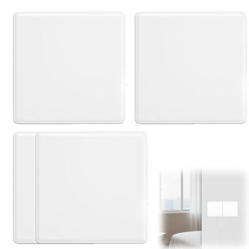 Ousuwo 4 placas de pared en blanco de plástico para enchufes