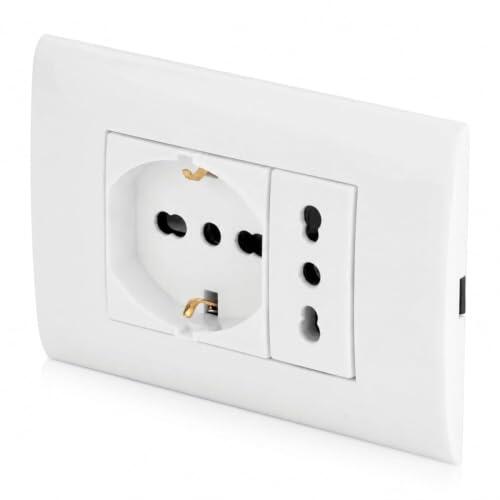 Placa de 2 Plazas Topolenashop LK40-3: Solución Versátil para Instalaciones Eléctricas