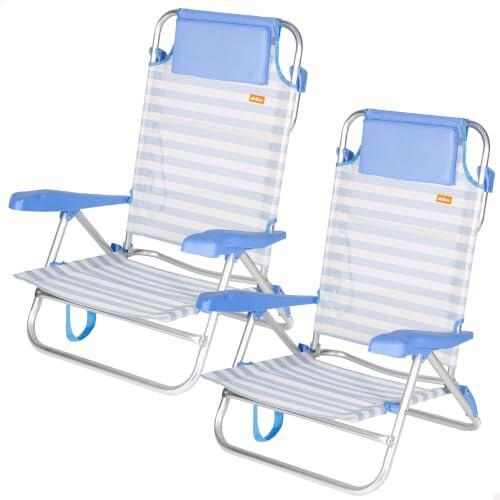 Disfruta del verano con el pack de 2 sillas de playa multiposición AKTIVE