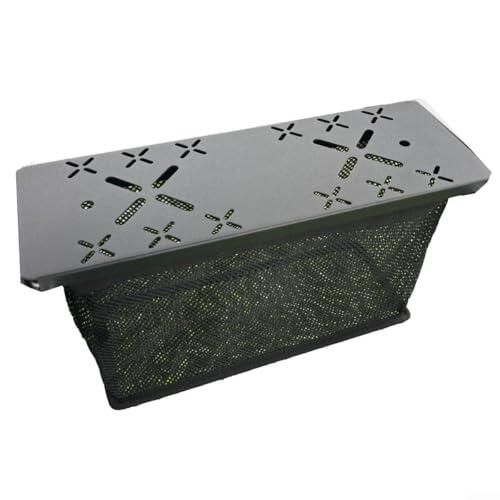 QuivyLivy Cesta de malla plegable, organizador de mesa 0.5, cesta de drenaje portátil, estante de cocina al aire libre, utensilios de malla de nailon, almacenamiento de aluminio para acampar (estilo B