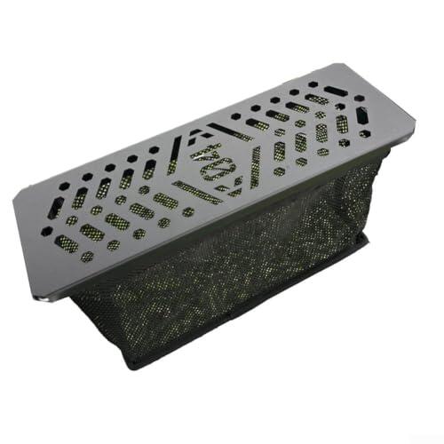 QuivyLivy Cesta de malla plegable, organizador de mesa 0.5, cesta de drenaje portátil, estante de cocina al aire libre, utensilios de malla de nailon, almacenamiento de aluminio para acampar (estilo C
