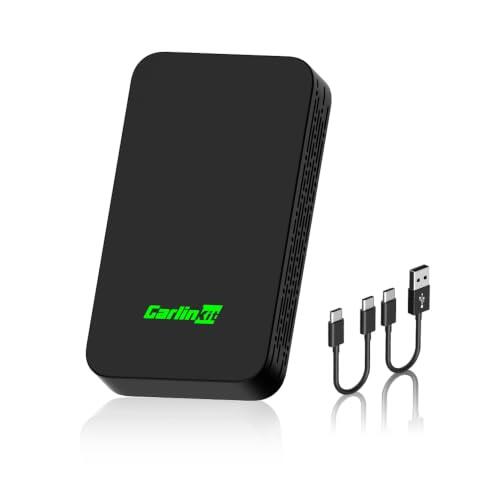 Carlinkit 5.0 Adaptador inalámbrico CarPlay y Android para coche con cable | Convierte de cableado a inalámbrico, conexión automática de 10 segundos, actualización OTA, WiFi dual