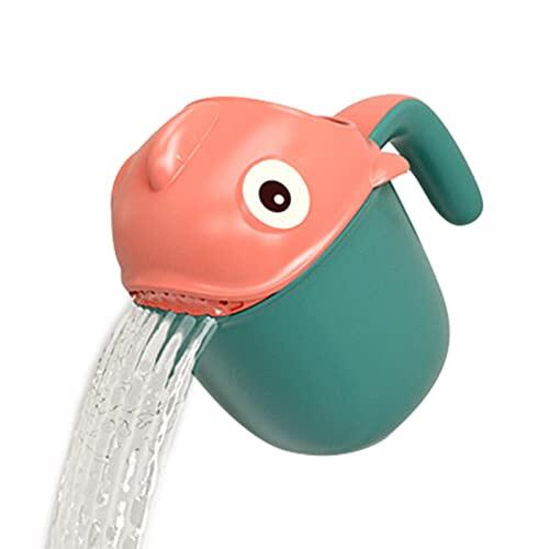 Jarra de baño para lavado de bebé, taza de ducha, jarra de champú, enjuague multifuncional, encantador, enjuague para el cabello del bebé, enjuague de ducha