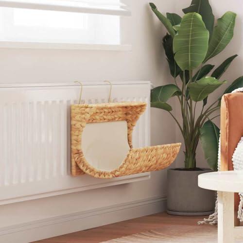 Hothingwell Cama para gatos de Jacinto de agua con marco de metal, 37 x 20 x 20 cm, cómoda y robusta para el descanso de tu felino.