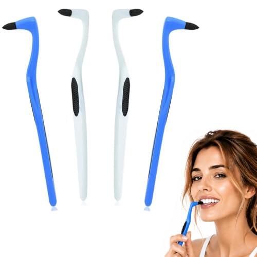 Tooth Eliminador de Manchas Dentales, 4 Piezas Herramienta de Detección de Sarro, Pulidor Dental Goma para Diente, Cepillo Interdental para Eliminar Placa, Sarro y Mancha Blanqueamiento