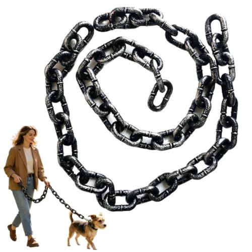 El accesorio definitivo para cosplay y disfraces: Correa de cadena de plástico con efecto metálico