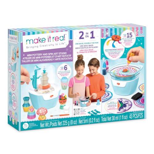 Arte y Diversión en Casa con el Kit de Cerámica y Spin Art 2 en 1 de Make It Real