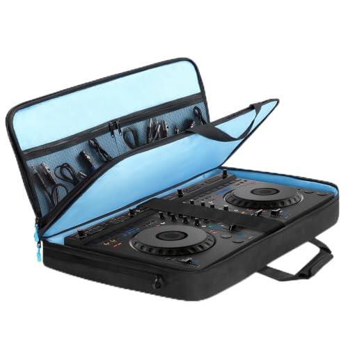 SUNDOY DJ - Funda acolchada para controlador de DJ, para diferentes marcas y modelos, Negro , 73x41x15-CM, Bolsa DDJ con compartimento para ordenador portátil
