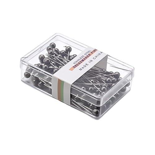 Juego de alfileres de costura de 1 pieza para proyectos de bricolaje, agujas largas de acolchado con cabeza de nácar, agujas de tela rectas, para coser a mano, accesorios de costura versátiles para