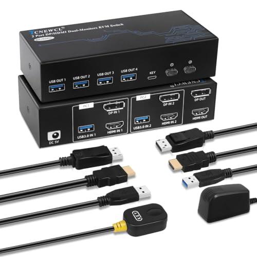 Dominando el espacio de trabajo: Análisis completo del KVM Switch Dual Monitor 8K
