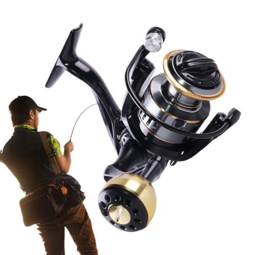 Carrete De Carrete Spincast Mini Metálico con Línea para Surfcasting Y | Carrete Pequeño Mini Para Baitcasting Surf Bagre Crappie Trucha Todas Las Temporadas En Agua Salada Y Marina