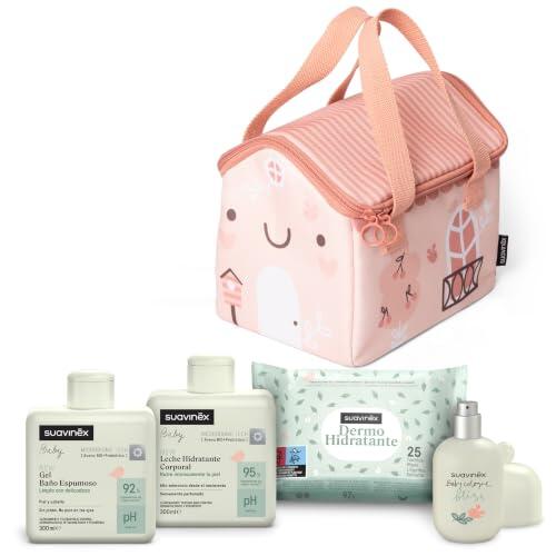 Canastilla Suavinex Rosa: El Set de Cosmética Esencial para el Recién Nacido