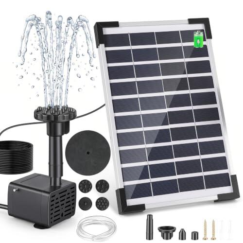 Transforma tu jardín con la eficiente bomba solar Ankishi de 8 W