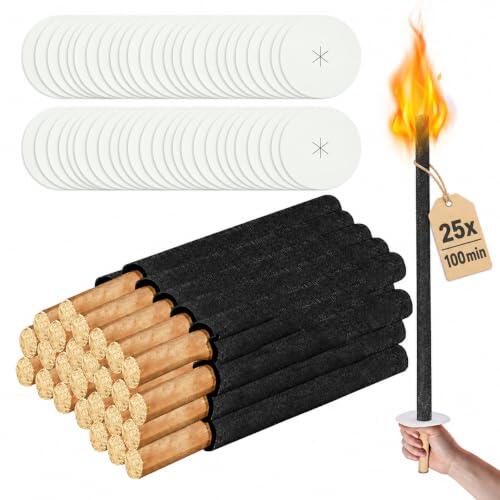 Ilumina tus eventos nocturnos con las antorchas de cera Daromigo de 72 cm