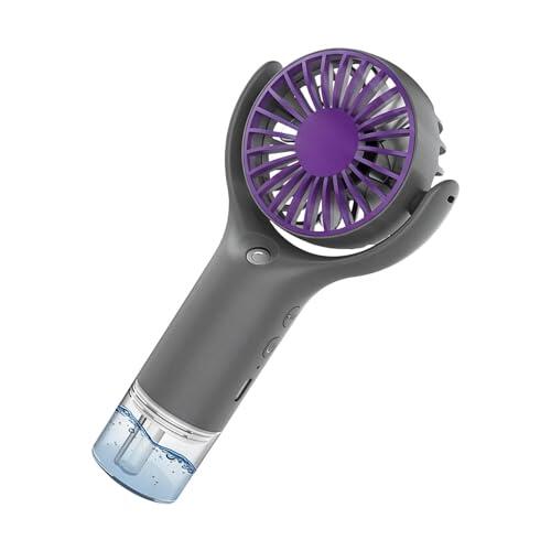 La solución definitiva contra el calor: ventilador portátil con función de niebla