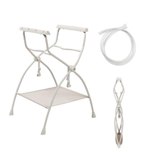 Maxi-Cosi Soporte de Bañera Indigo, 0-15 Meses, Elegance Beige | Cómoda Altura de Pie (1 m), Fácil de Montar, Sin Necesidad de Herramientas, Plegado Compacto, Tubo de Desagüe