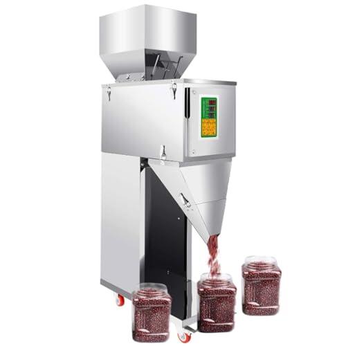 Máquina automática de llenado de Polvo para té, Semillas, Granos - pesaje y Relleno de Acero Inoxidable con Capacidad de 500g para Botellas y Bolsas, eficiente y confiable