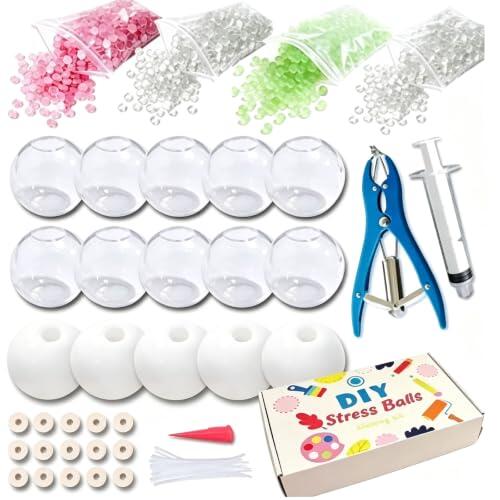 Citiner Kit 15 Pzs Pelota Antiestrés DIY Silicona Juguete Sensorial