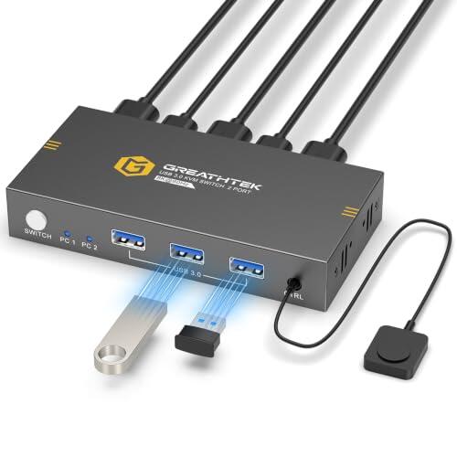 Domina tu espacio de trabajo: Análisis del Conmutador KVM HDMI 8K GREATHTEK