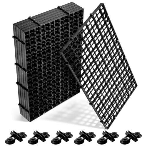 6 separadores para acuario, 30 x 15 cm, rejilla de plástico con clips de | Rejilla de separación de plástico de alta calidad con ventosa, resistente al agua, estable, para la separación de peces y el