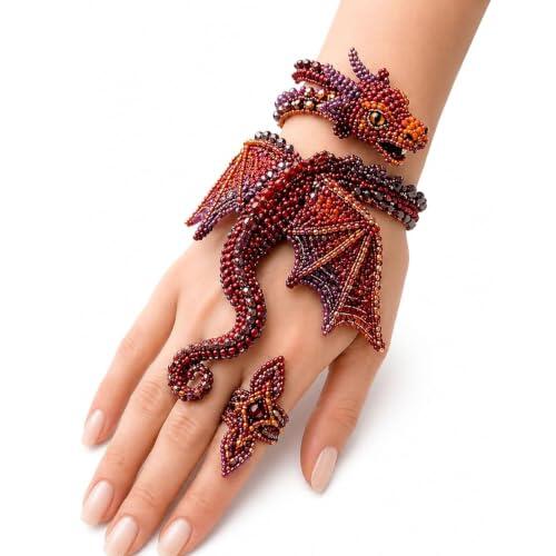 Descubre el arte de la joyería artesanal con el Kit para hacer pulseras de cuentas DIY 14#