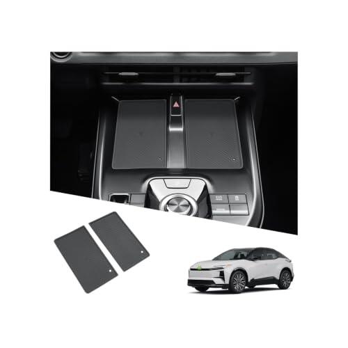 Rueda compatible con Toyota C-HR+ CHR EV 2026 2027 Tapa para Pad de Carga para Consola Central, Alfombrilla de Almacenamiento de Silicona de la Consola Alfombrilla Antideslizante C-HR+ Accesorios
