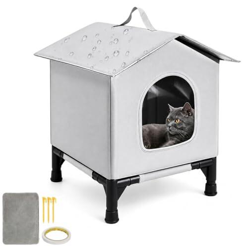 Refugio Exterior JYQOQH: Protección y Confort para Gatos y Perros Pequeños