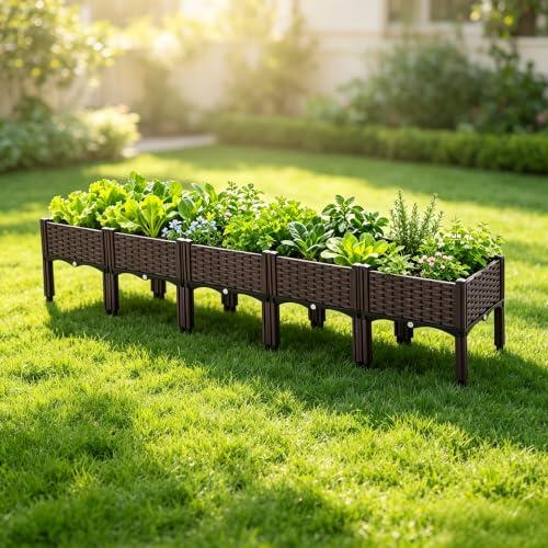 Cultivo eficiente y cómodo: Análisis de la jardinera elevada con riego automático