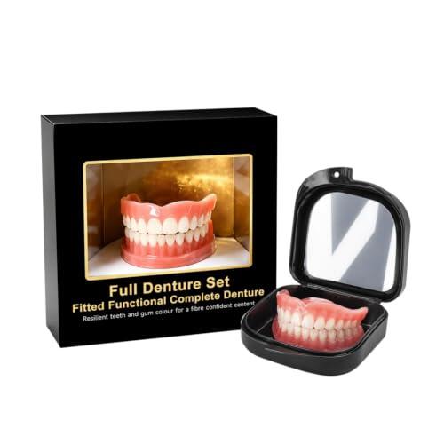 Multi-Functional Moldable Silicona Denture Kit | Custom Molded Full Temporary Cosmetic Denture Mold Set