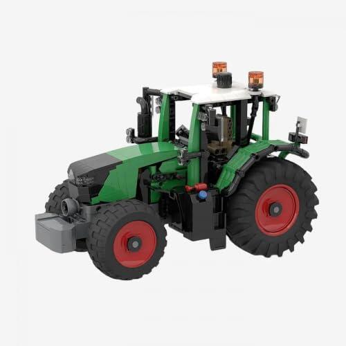 El gigante verde de los bloques: análisis del tractor moderno BlueBrixx 1:18