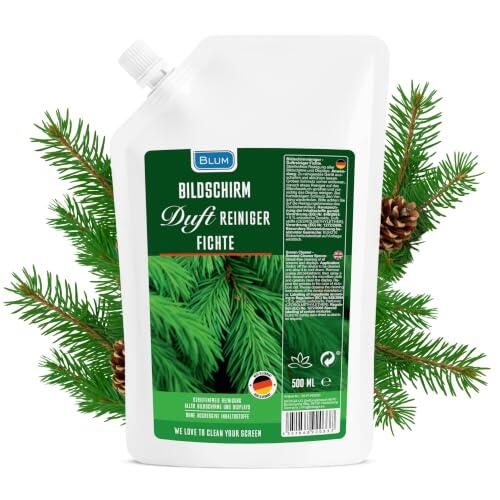 Guía de mantenimiento para pantallas: Limpieza segura con la bolsa de recarga Blum Aroma Abeto de 500 ml