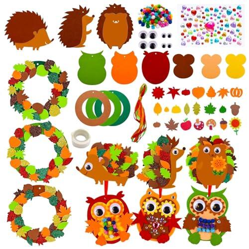 Manualidades otoñales infantiles: creatividad y desarrollo motriz con coronas decorativas