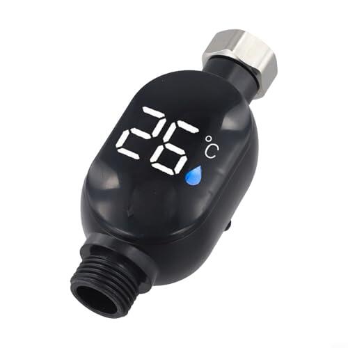 Termómetro de ducha Pantalla LED 0-99C Acero Inoxidable