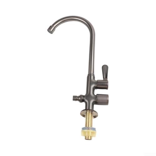 Guía técnica del grifo giratorio de doble interruptor Minflora de 34 cm