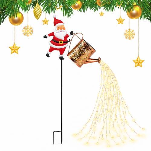 Ilumina tu jardín esta Navidad con la regadera solar de Papá Noel SGZIOO