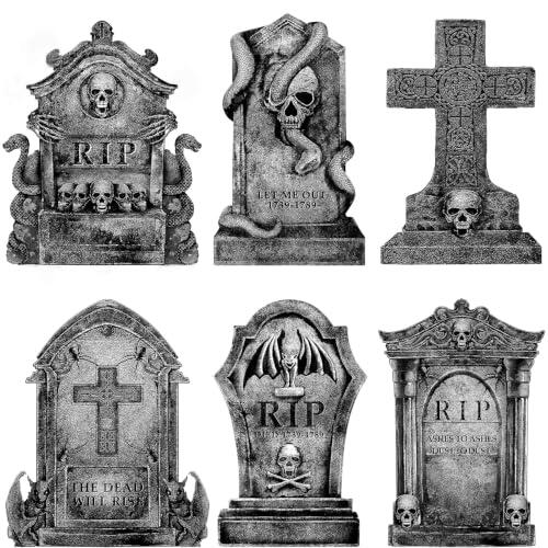 Transforma tu jardín en un auténtico cementerio este Halloween con el set de lápidas decorativas HONHHUO