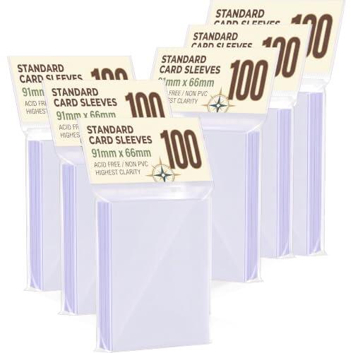 600 Fundas Cartas Soft, 66 x 91 mm, Transparente | Card Sleeves, Protectoras de Tarjeta, para Trading Cards, Cartas Deportivas, Cartas de Videojuegos